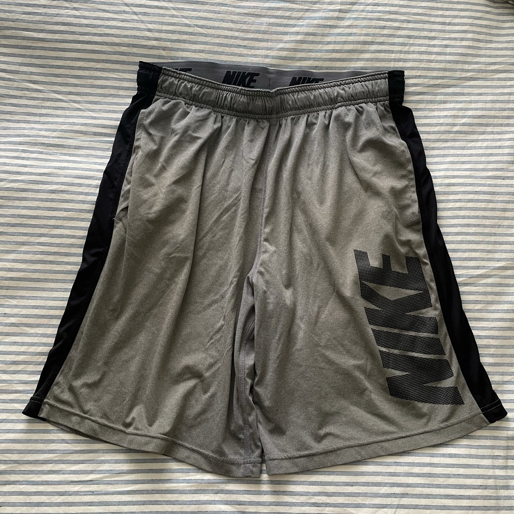 COPY - Nike Men’s gym shorts. Size Large. Grey an…
